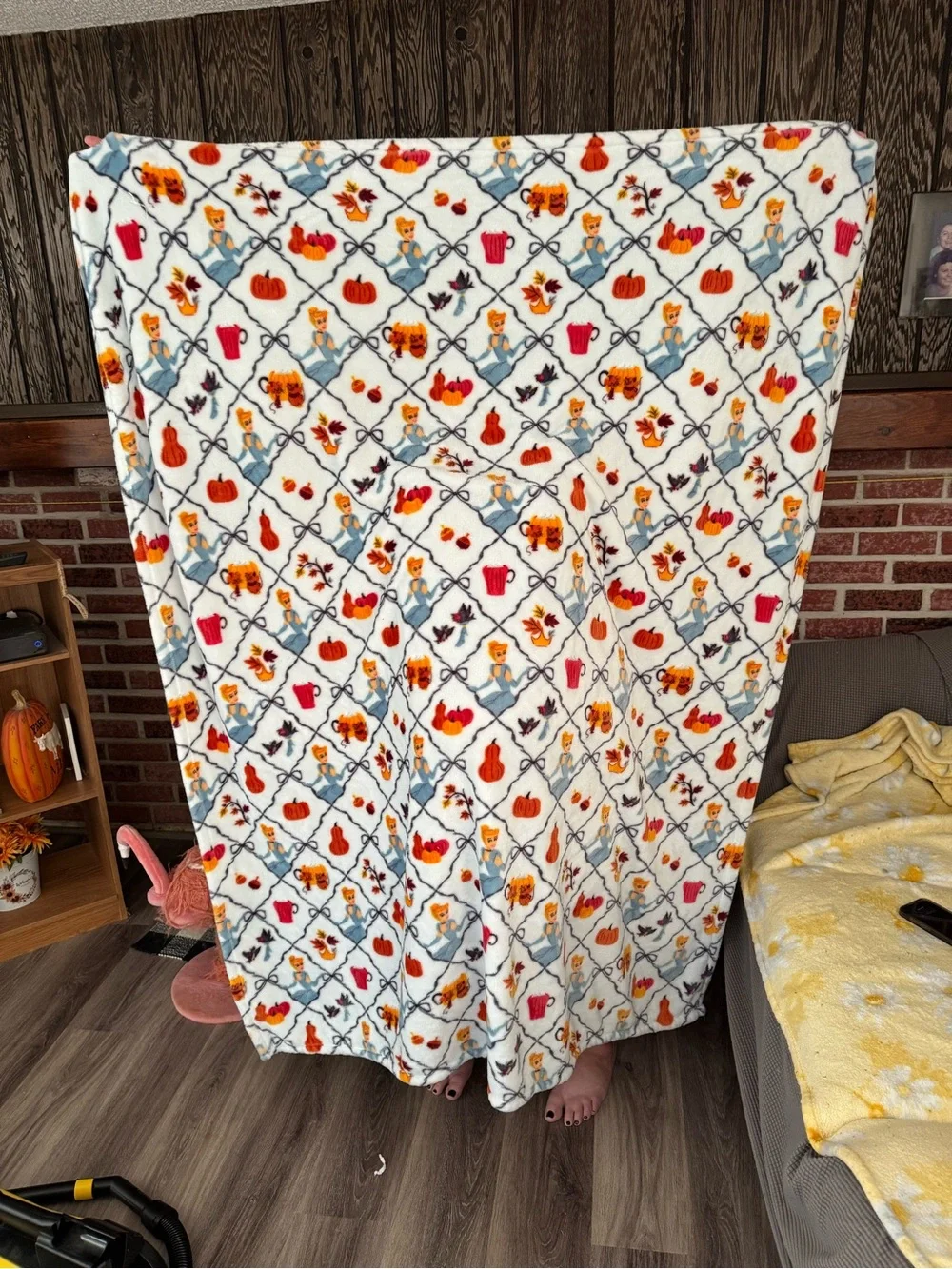 The big one Cinderella throw blanket from kohls - like new
